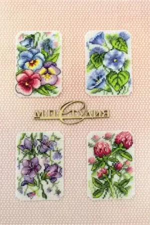 Hot Picks Flower Symphony Plastic Canvas Cross Stitch Kit