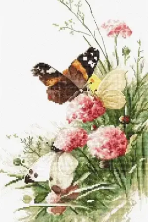 Butterflies In The Field Cross Stitch Kit Flash Sale