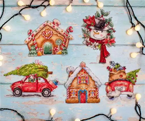 Christmas Ornaments Cross Stitch Kit Budget