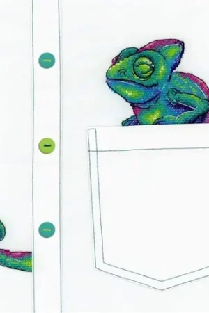Big Sale Curious Chameleon Cross Stitch Kit