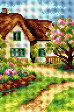 Professional Grade Cottage Needlepoint Canvas For Halfstitch W/O Yarn