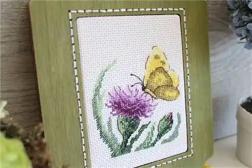 Exclusive Butterfly And Agrimony Cross Stitch Kit