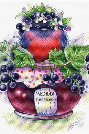Singing Currant Cross Stitch Kit Crafted