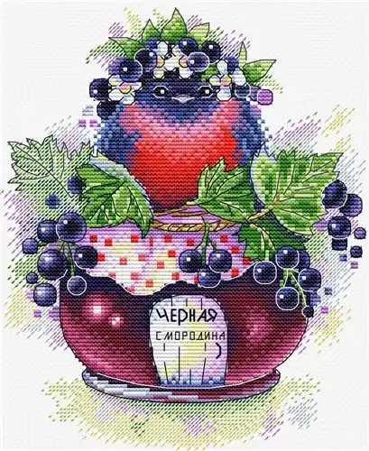Singing Currant Cross Stitch Kit Crafted