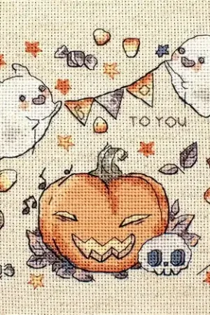 Boo To You Cross Stitch Kit Super Sale