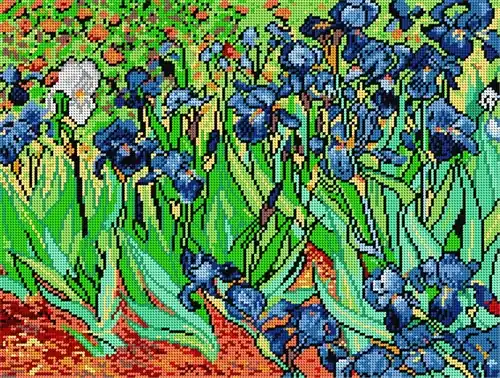 Needlepoint Canvas For Halfstitch W/O Yarn Vincent Van Gogh - Irises Trusted Brand