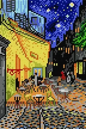 Needlepoint, Canvas For Halfstitch W/O Yarn - Cafe Terrace At Night Wholesale