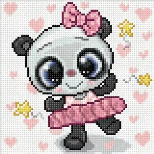 Save Now Panda Ballerina Diamond Painting Kit