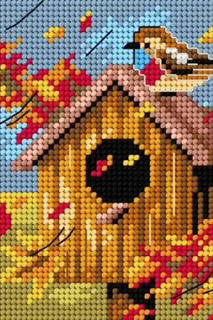 Needlepoint Canvas For Halfstitch W/O Yarn Four Seasons - Autumn Fast Shipping