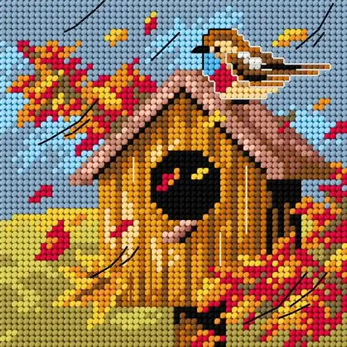 Needlepoint Canvas For Halfstitch W/O Yarn Four Seasons - Autumn Fast Shipping