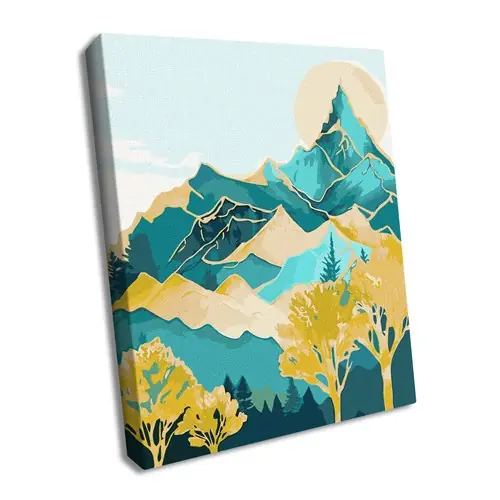 Buy Today Paint By Numbers Kit - Mountain Peaks