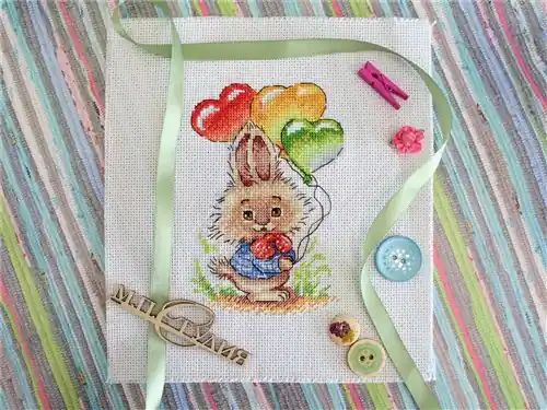 Bunny With Balloons Cross Stitch Kit Hot Deal
