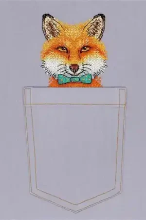 Fox Cross Stitch On Clothes kit B-242 / SV-242 Price Cut