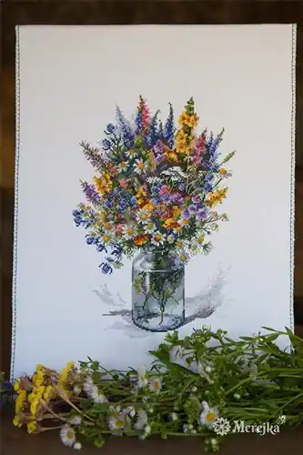 The Thistle Bouquet Cross Stitch Kit Warranty Included