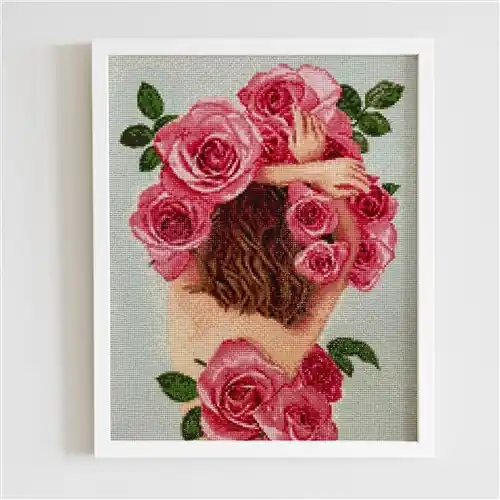 Money Back Guarantee Flower Tenderness Diamond Painting Kit