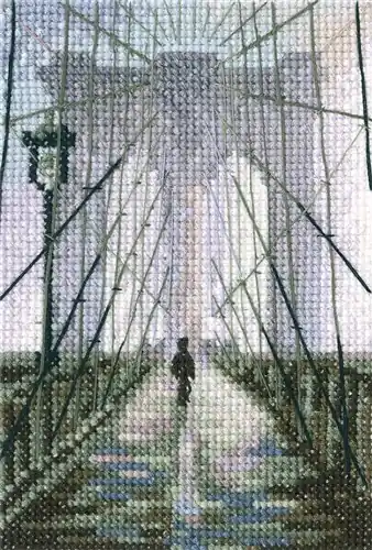 Brooklyn Bridge Cross Stitch Kit Free Shipping