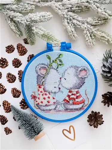 Direct From Manufacturer Fallen In Love Mice Cross Stitch Kit