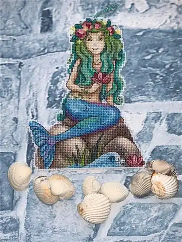 Sea Beauty Plastic Canvas Cross Stitch Kit Markdown