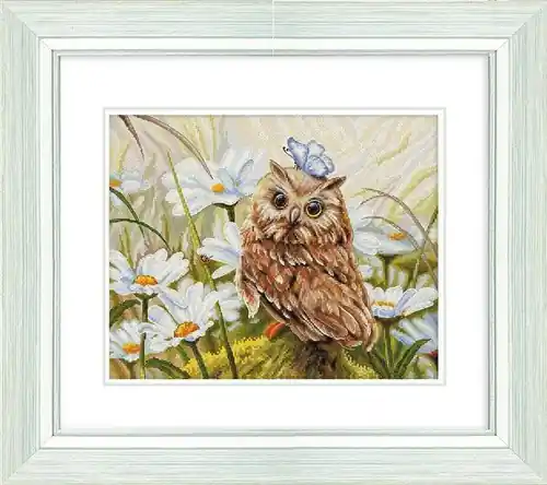 Lucky Owl Cross Stitch Kit One Day Deal