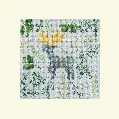 Scandi Deer Cross Stitch Kit Sale