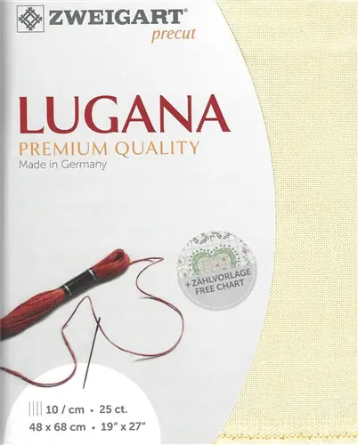 Precut Zweigart Lugana 25 Count - Ivory Affordable