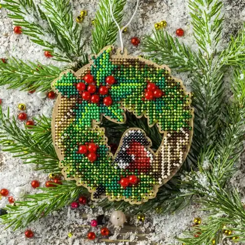 Bead embroidery kit on wood FLK-440 Secure Checkout