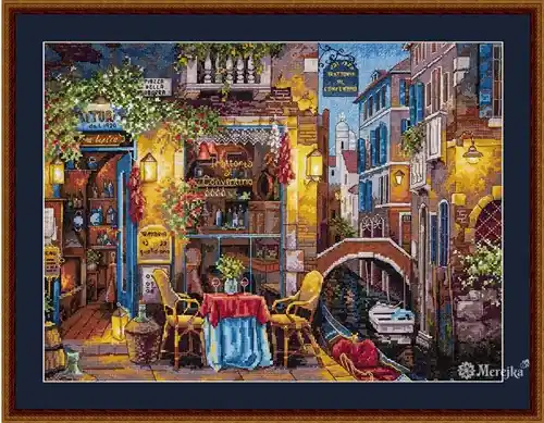 Our Special Place in Venice K-160 Counted Cross-Stitch Kit Instant Buy
