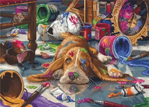Clearance Picasso's Colors B2421L Counted Cross-Stitch Kit