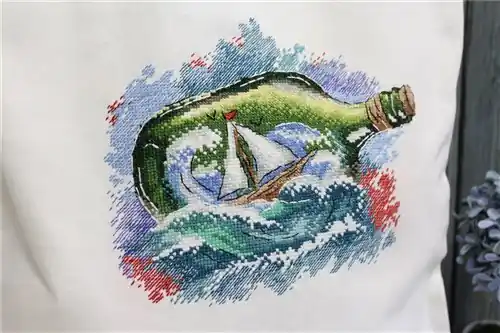 Message In A Bottle Cross Stitch Kit Crafted