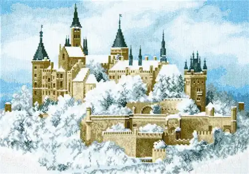 Instant Buy Castle In The Clouds Cross Stitch Kit