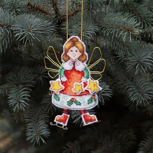 Christmas Angel Plastic Canvas Cross Stitch Kit Special Discount