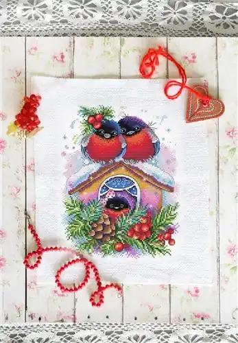 Winter House Cross Stitch Kit Mega Sale