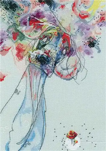 Reduced Price Color Outside Your Lines Cross Stitch Kit