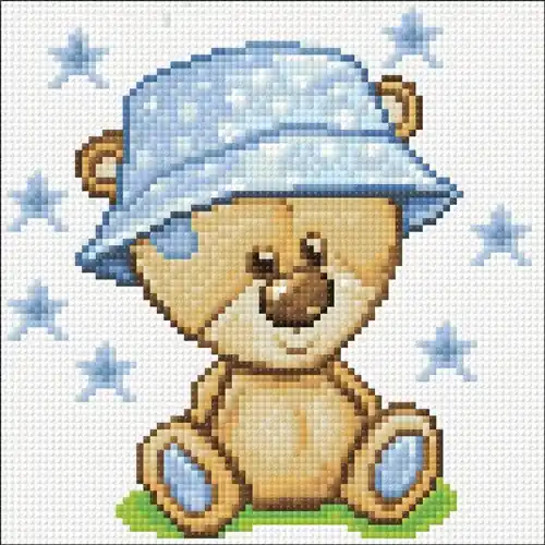 Markdown Teddy Bear CS2710 7.9 x 7.9 inches Crafting Spark Diamond Painting Kit