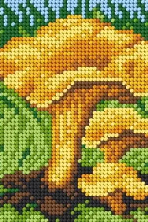 Money Back Guarantee Needlepoint canvas for halfstitch without yarn Chanterelle 2202D - Printed Tapestry Canvas