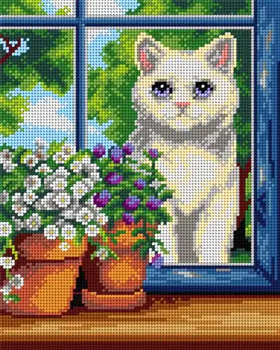 Gobelin canvas for halfstitch without yarn White Cat 3518H Place Order
