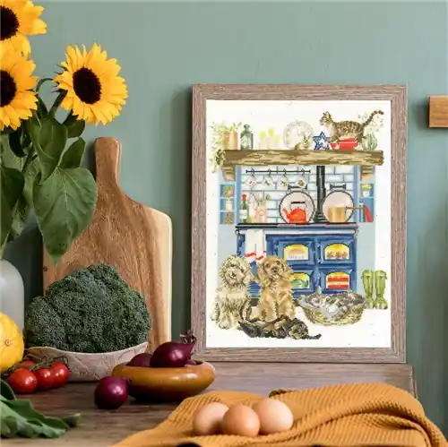 Country Kitchen XHD127 Counted Cross Stitch Kit Sale