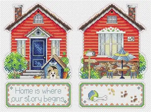 House P-493 / SR-493 Plastic Canvas Counted Cross Stitch Kit Big Sale