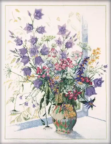 Field flowers M052 Counted Cross Stitch Kit Special Discount