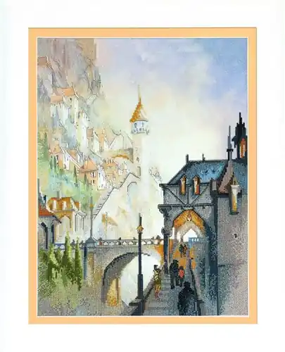 Limited Edition Partial embroidery kit RK-104C "Castle"