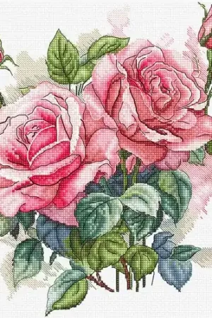 Pink Bloom L8093 Counted Cross Stitch Kit Best Price