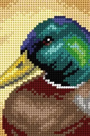 Gobelin canvas for halfstitch without yarn Mallard Duck 3513D Time-Limited