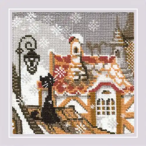 City & Cats Winter R610 Counted Cross Stitch Kit Top Pick
