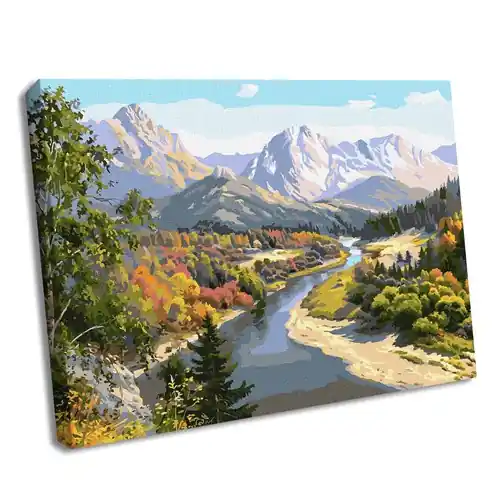 Painting by Numbers kit Autumn in the mountains KHO2848 Special Discount