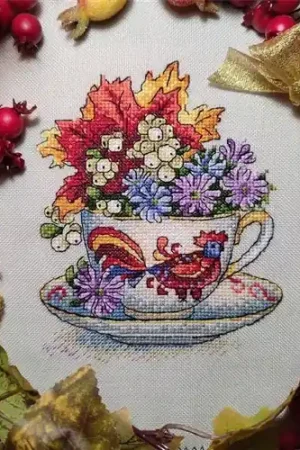 Premium Autumn Taste SM-604 Counted Cross-Stitch Kit