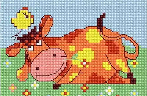 Red Cow B046L Counted Cross-Stitch Kit Save Now
