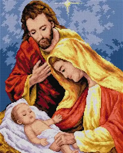 Gobelin canvas for halfstitch without yarn Birth of Christ 2525M No Minimum Order
