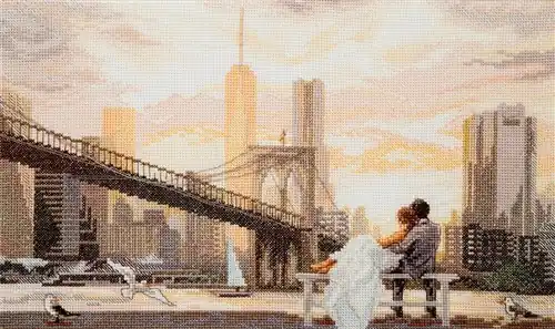 Reduced Price M-500C Counted cross stitch kit "Dawn together"