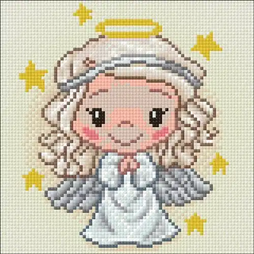 Fresh Stock Angel CS2557 7.9 x 7.9 inches Crafting Spark Diamond Painting Kit