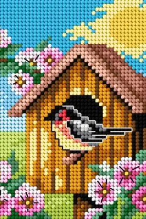 Gobelin canvas for halfstitch without yarn Four Seaseons - Spring 2303D Don’t Miss Out